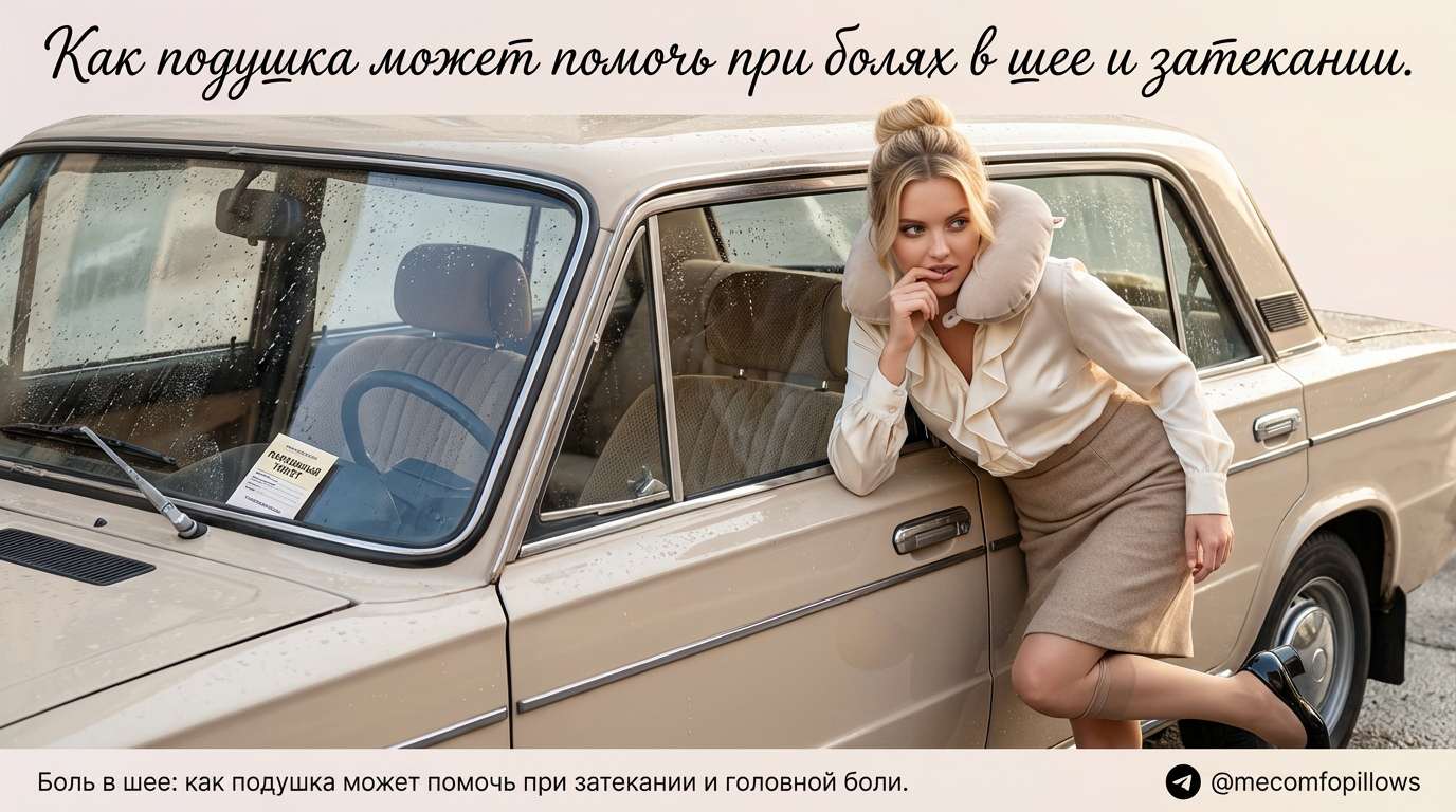 Подушка для поддержки шеи при головной боли