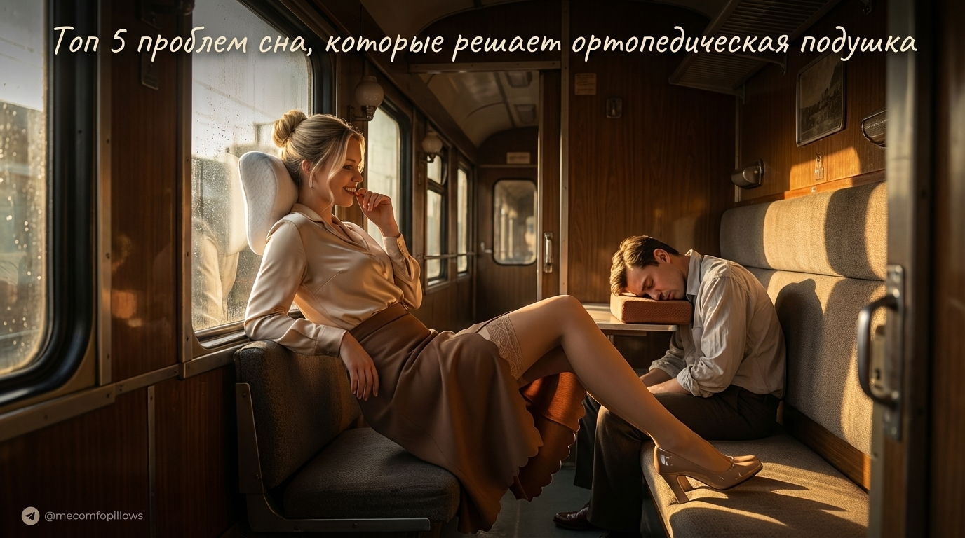 Ортопедическая подушка помогает решить проблемы сна