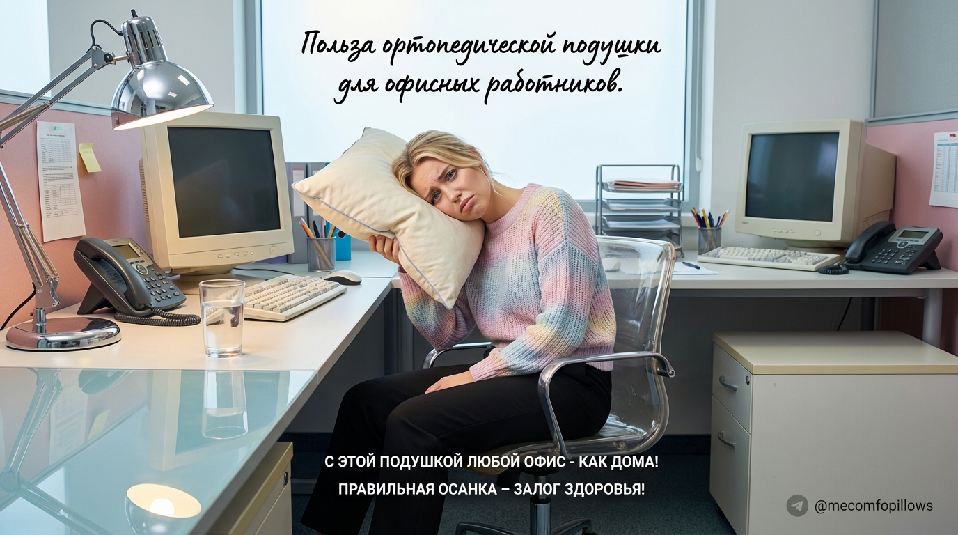 Ортопедическая подушка для комфортного сна и работы