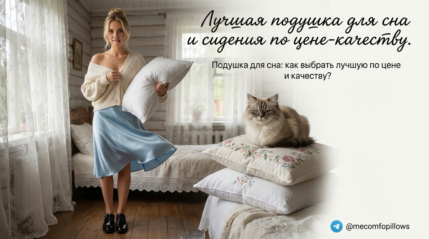 Подушка для сна с описанием выбора по цене и качеству
